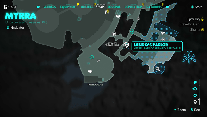 Myrra High Roller Kessel Sabacc Table Map Location