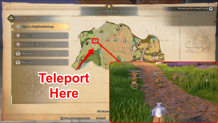 Retrieving Purrloined Goods Start