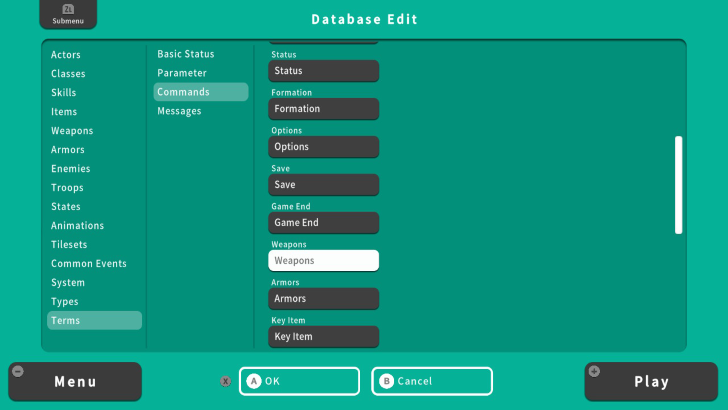 RPG MAKER WITH Commands