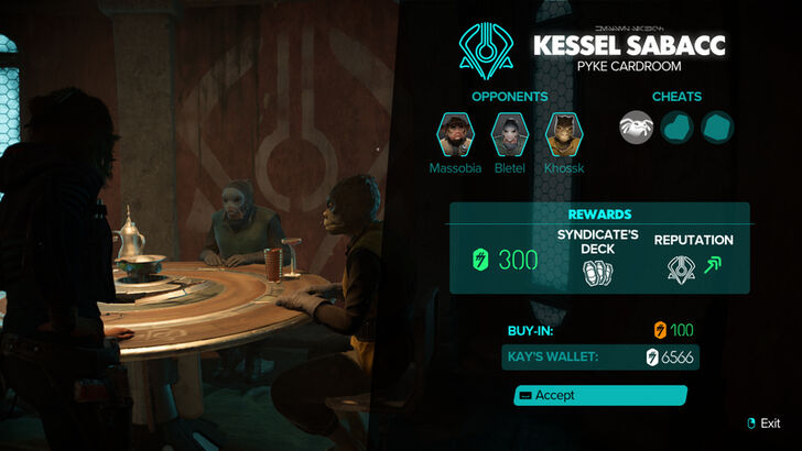 Star Wars Outlaws - Pyke Cardroom