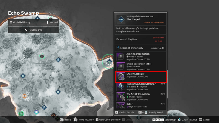 The First Descendant - Sharen Stabilizer Location