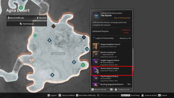 The First Descendant - Sharen Spiral Catalyst Location
