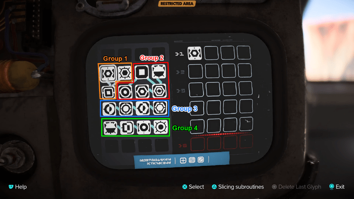 Slicing Tips and Guide - Blue Lines Group Potentially Correct Symbols