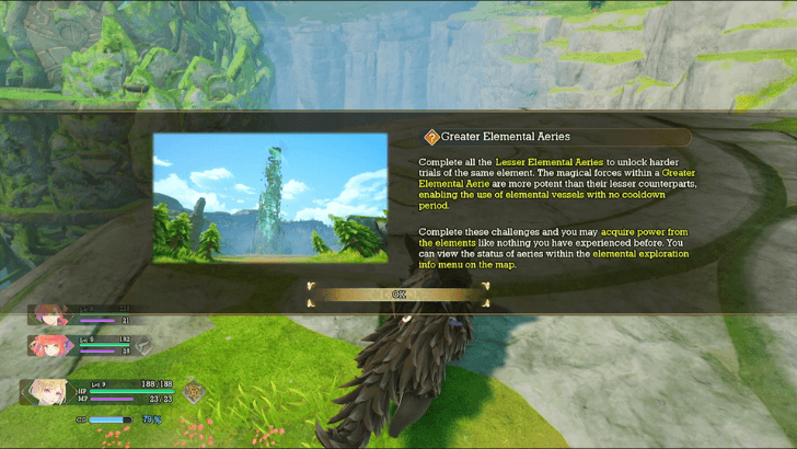 Completing Lesser Elemental Aeries Unlock Greater Elemental Aeries