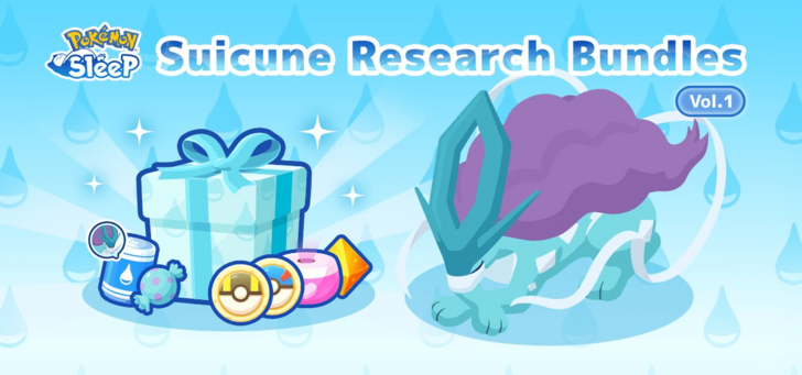 Pokemon Sleep - Suicune Research Bundles Vol. 1