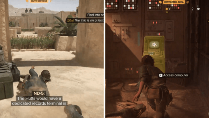 Star Wars Outlaws Hutt District Terminal