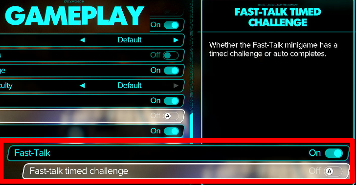 Change Fast-Talk difficulty in settings