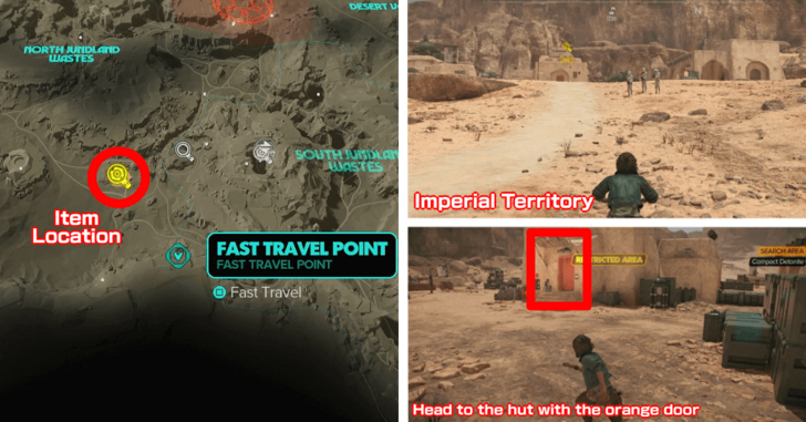 Compact Detonite Map and Overworld Location