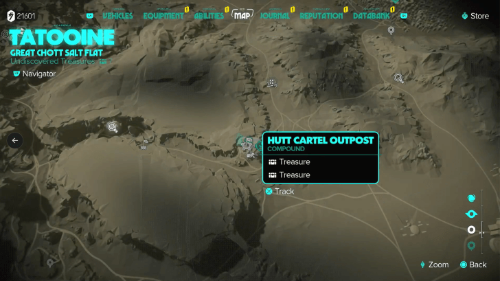Star Wars Outlaws - Tatooine Gunslinger Shirt Map Location