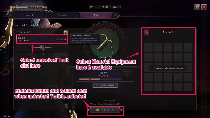 Throne and Liberty - Trait Level Enchantment