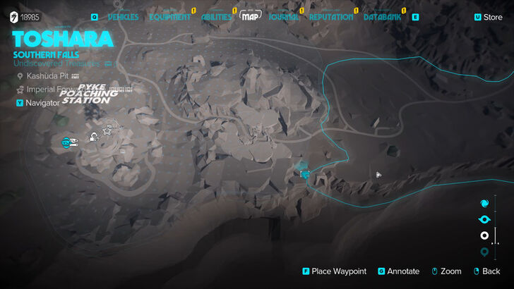 Star Wars Outlaws Getaway Stash Map Location