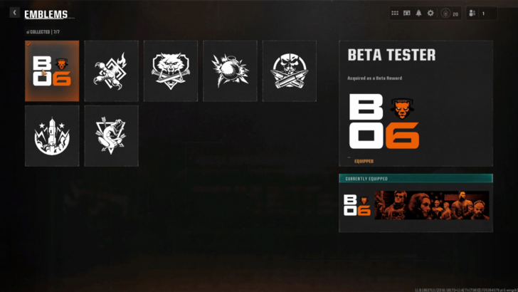 Black Ops 6 Equipping an Emblem