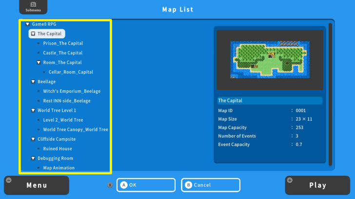 RPG MAKER WITH Map Tree