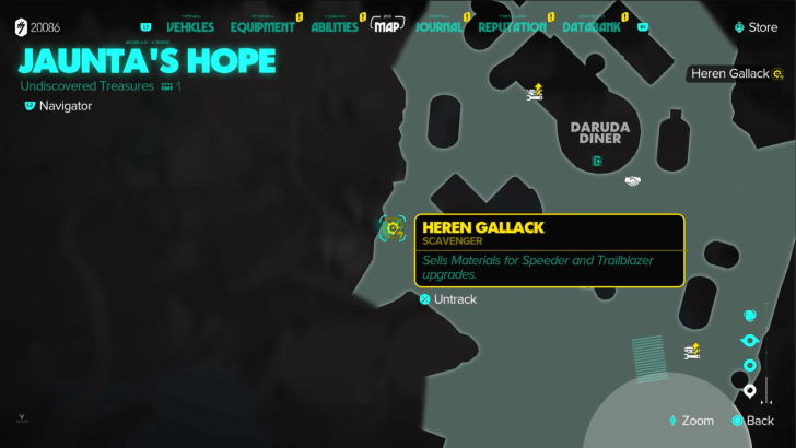 Star Wars Outlaws - Heren Gallack Map Location