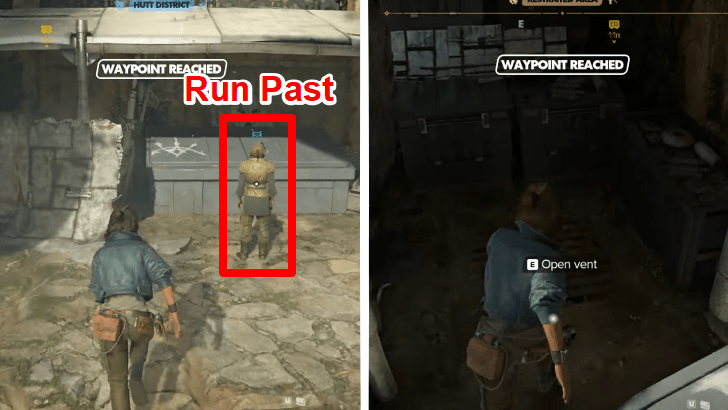 Myrra Hutt Cartel Vault - Sneak Through a Vent