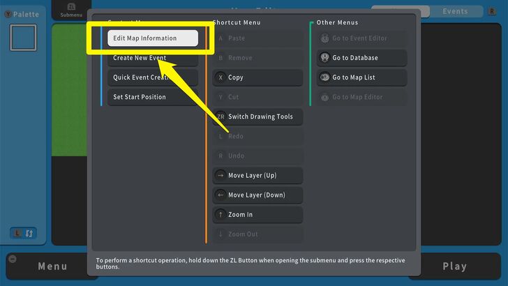 Edit Map Information- RPG MAKER WITH
