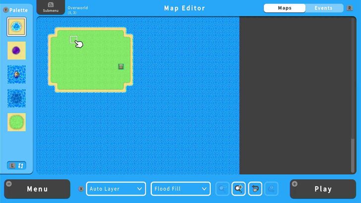Grass Island with Sea - RPG MAKER WITH
