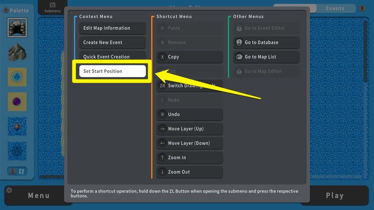 Start Position - RPG MAKER WITH