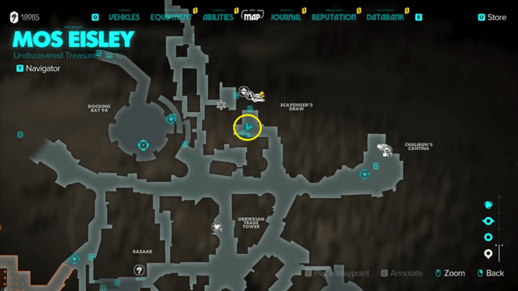 Star Wars Outlaws Hired Gun Map Location