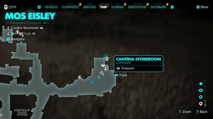 Star Wars Outlaws - Bandfill Trophy Map Location