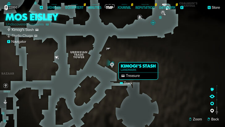 Star Wars Outlaws Kimogi’s Stash Map Location