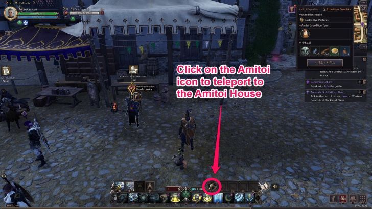 Throne and Liberty - Teleport to Amitoi House