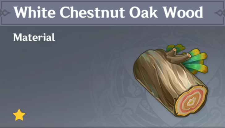 Genshin Impact - How to Get White Chestnut Oak Wood and Effects