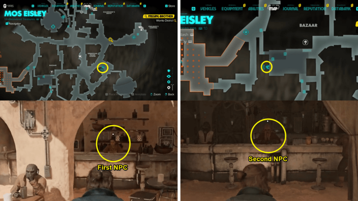 Star Wars Outlaws Missing Brother NPCs