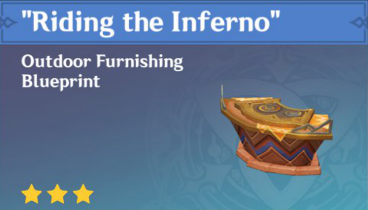 Genshin Impact - How to Get "Riding the Inferno" Furnishing