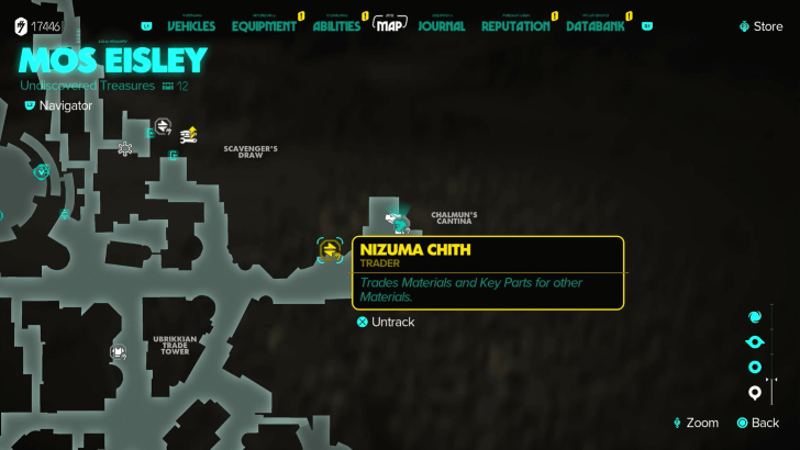 Star Wars Outlaws - Nizuma Chith Map Location