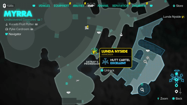 Star Wars Outlaws - Lunda Nyside Map Location