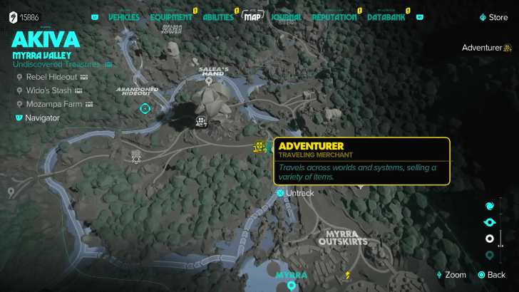 Star Wars Outlaws - Akiva Adventurer Map Location