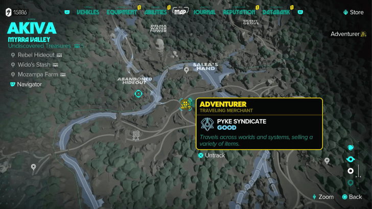 Star Wars Outlaws - Akiva Pyke Syndicate Adventurer Map Location