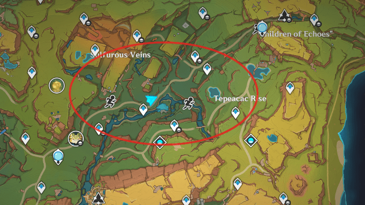 Genshin - Flammabomb Wood Map
