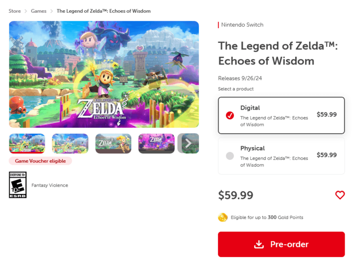 $59.99 for Digital and Physical Editions