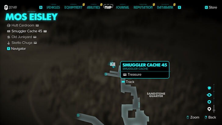 Star Wars Outlaws Smuggler Cache 45 Map