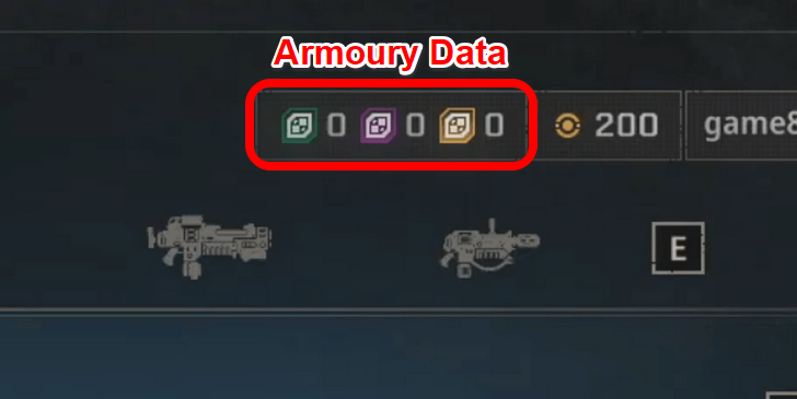 Spend Armory Data to Unlock Weapon Tiers