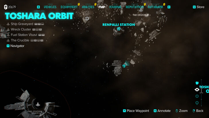 Star Wars Outlaws The Crucible Treasure 1 Map Location