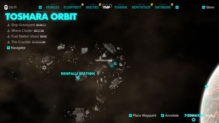 Star Wars Outlaws The Crucible Treasure 2 Map Location