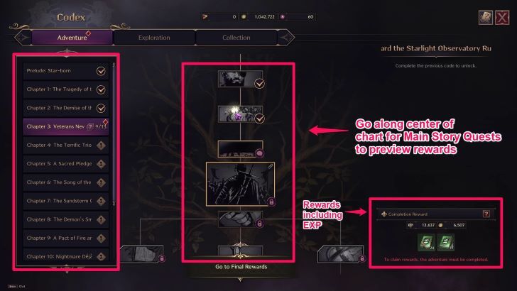 Throne and Liberty - Adventure Codex Main Story