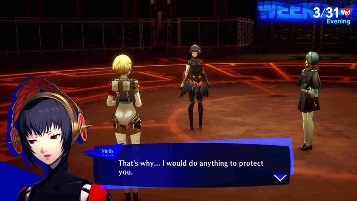 P3R Episode Aigis - Metis Dialogue