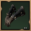 Intricate Leather Gloves Icon