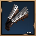 Feathered Drakeskin Gloves