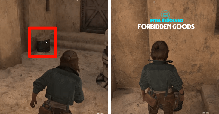 Loot the container to complete the intel