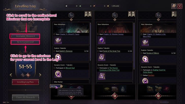 Throne and Liberty - Navigation Buttons