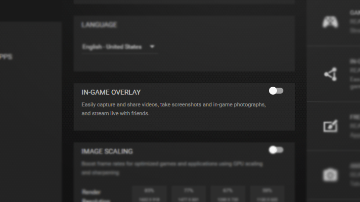 Deactivate Game Overlays