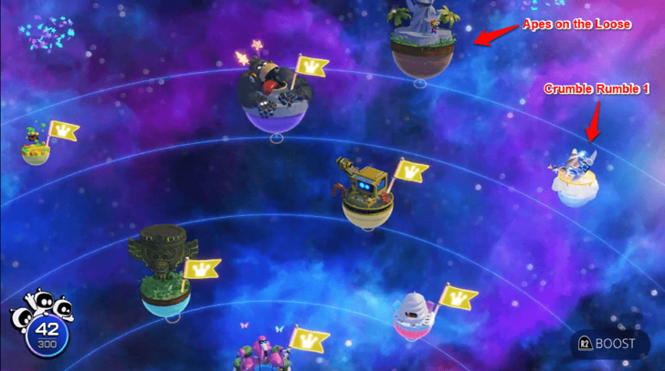 Astro Bot - Crumble Rumble 1 How to Unlock.png