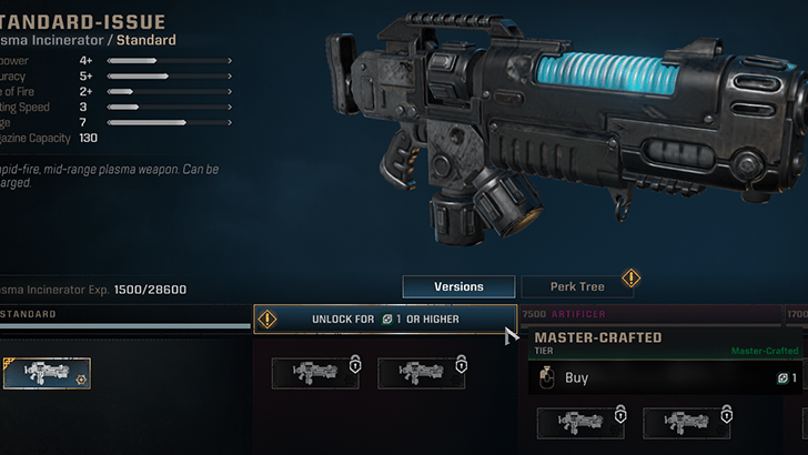 Space Marine 2 Armory Data Weapon Upgrades