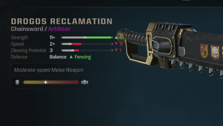 Space Marine 2 - Chainsword Balance to Fencing