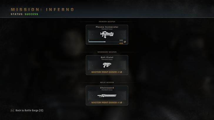 Space Marine 2 Weapon Master Points Gained